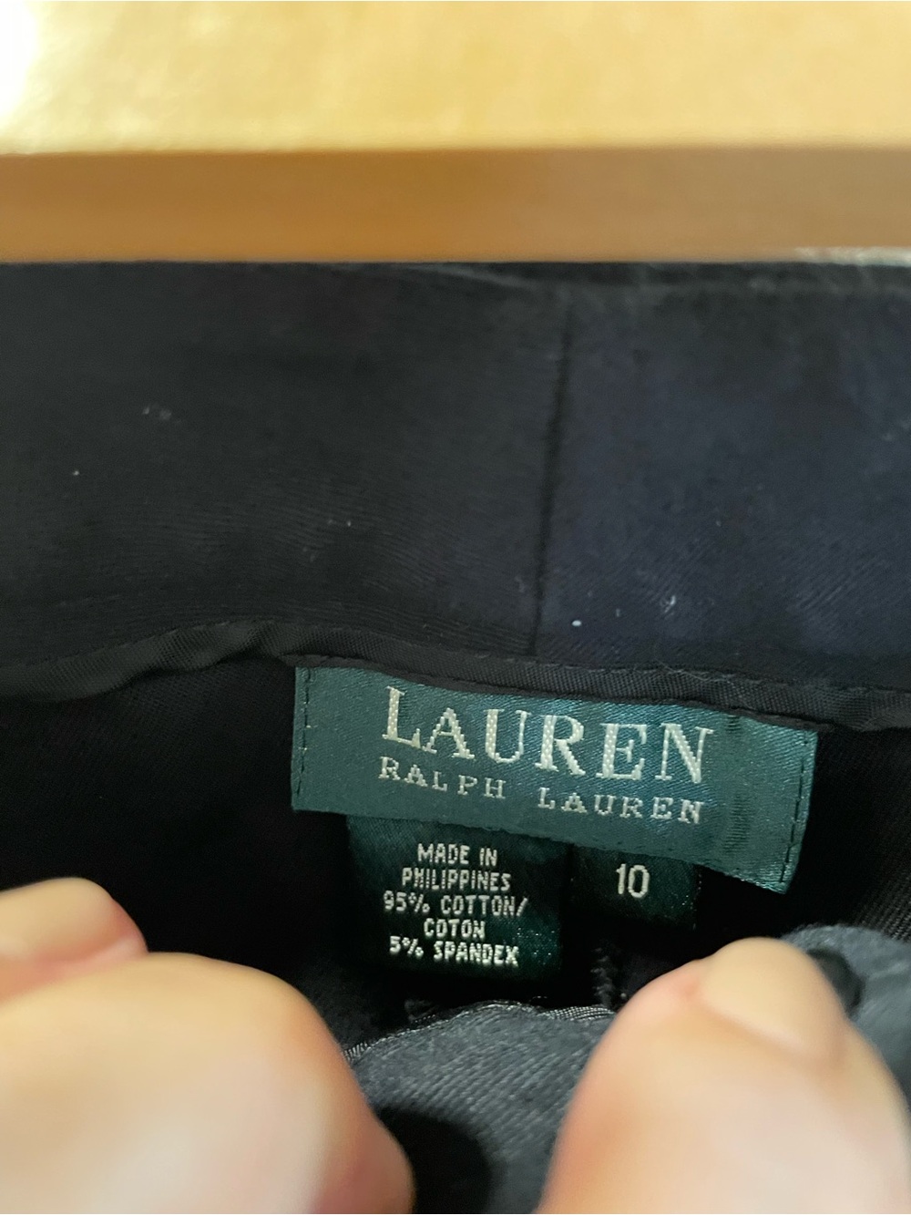 Ralph Lauren Black Cropped Women's Pants